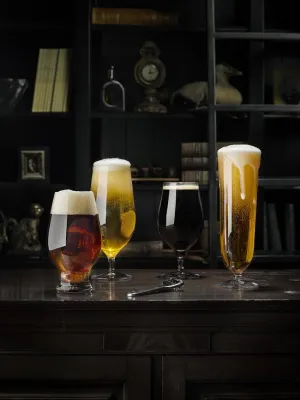 Набор 4 бокала Orrefors, Pils Erika Lagerbielke, 4 шт., хрусталь, прозрачный