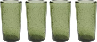 Набор 4 стакана oyoy, kuki, 4 шт., стекло, зелёный · арт. fabr L301335