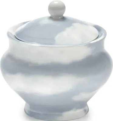Сахарница Serax Les Objets Mouleversants с крышкой, фарфор, 10 см, синяя
