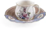 Чашка с блюдцем Seletti Hybrid New Era, 12,8 см, костяной фарфор — фото 1
