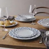 Блюдце для кофе Alessi La Bella Tavola, фарфор, 15 см, синее — фото 2