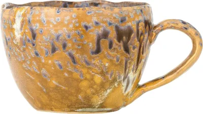 Кружка bloomingville milani, каменная керамика, жёлтая · арт. fabr 82072529