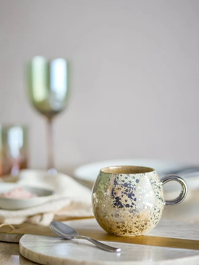 Кружка bloomingville paula, каменная керамика, жёлтая · арт. fabr 82072412