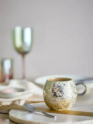 Кружка bloomingville paula, каменная керамика, жёлтая · арт. fabr 82072660