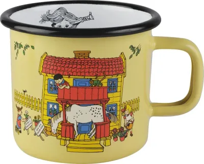 Кружка muurla pippi ponczoszanka, нержавеющая сталь, жёлтая · арт. fabr 1404-015-01