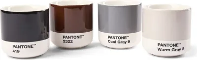 Набор кружек Copenhagen Design Pantone, 4 шт., 100 мл, фарфор, разноцветный