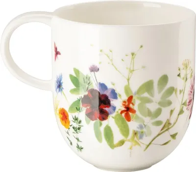 Кружка Rosenthal Brillance Wiosenny Ogr d, 340 мл, костяной фарфор, белая