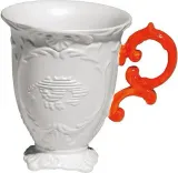 Кружка Seletti I-Mug, 10 см, фарфор, оранжевая — фото 1