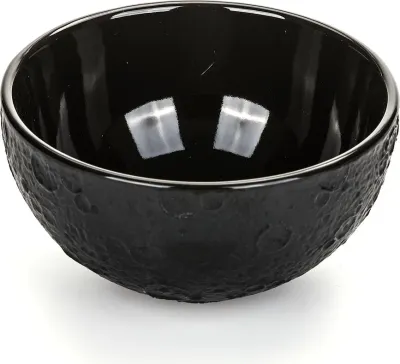 Салатник Seletti Lunar, каменная керамика, 14 см, чёрный