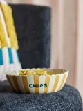 Салатник Bloomingville Chip Chips, каменная керамика, 24 см, жёлтый — фото 1