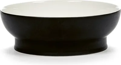 Набор салатников serax ra, 2 предмета, фарфор, чёрный · арт. fabr B4019415