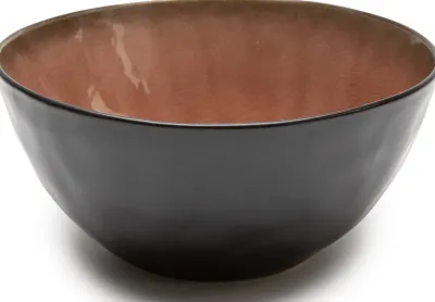 Салатник serax pure, каменная керамика, коричневый · арт. fabr B1013041