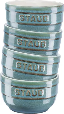Набор салатников staub xs-minis, 4 предмета, керамика, синий · арт. fabr 40511-133-0