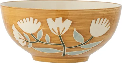 Салатник Bloomingville Tangier, каменная керамика, 19,5 см, оранжевый