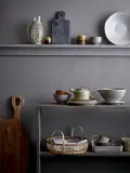 Блюдо сервировочное Bloomingville Thea, круглое, каменная керамика, 30 см — фото 6