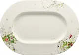Блюдо сервировочное Rosenthal Brillance Tajemniczy Ogrod, овальное, костяной фарфор, 24 34 см, белое — фото 1