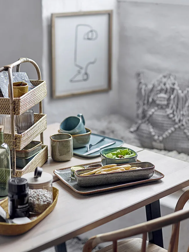 Тарелка обеденная Bloomingville Aime, каменная керамика, 26 см