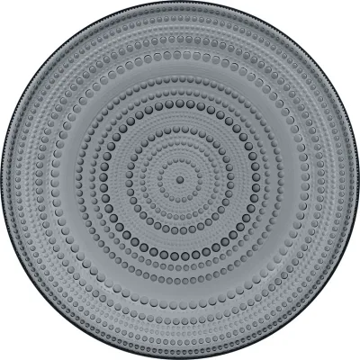 Тарелка обеденная Iittala Kastehelmi, стекло, 31 см, серая