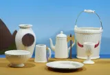 Тарелка обеденная Seletti Wood Ware, фарфор, 33 см, белая — фото 3