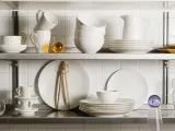 Тарелка закусочная Design House Stockholm Blond w paski, фарфор, 22 см, белая — фото 4