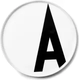 Тарелка обеденная Design Letters AJ, костяной фарфор, 20 см — фото 1