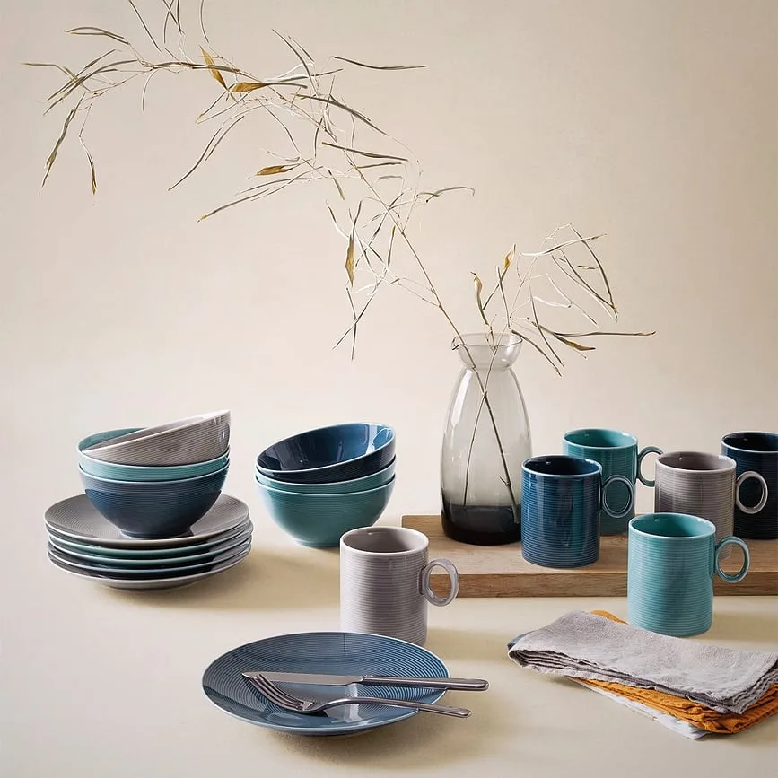 Тарелка закусочная Rosenthal Thomas Loft Moon Grey, фарфор, 21,8 см, серая