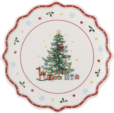 Тарелка десертная Bloomingville Naive, керамика, 17 см, красная