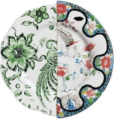 Тарелка обеденная Seletti Zoe, костяной фарфор, 20 см, разноцветная