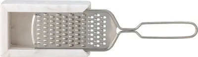 Тёрка Bloomingville Fiori, нержавеющая сталь, 23 см, белая
