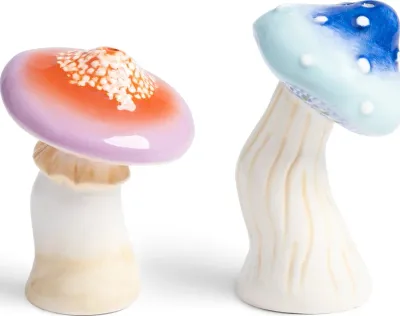 Солонка и перечница K Amsterdam Magic Mushroom, керамика, разноцветная