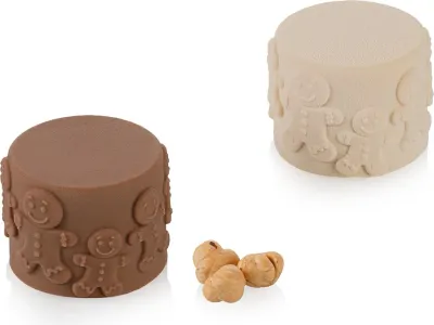 Форма для запекания Silikomart Gingermen, круглая, силикон, 6,1 см
