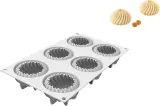 Форма для запекания Silikomart Wave, круглая, силикон, 7,3 см — фото 1