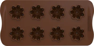 Форма для запекания Silikomart Forma do czekoladek Choco Flower, овальная, силикон, 1,8 11,3 см