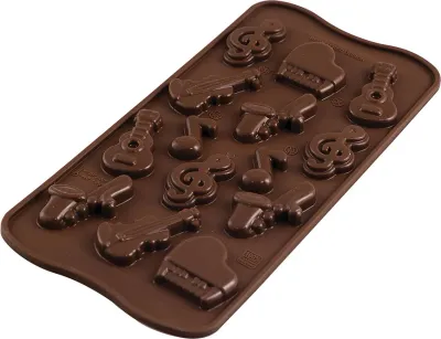 Форма для запекания Silikomart Forma do czekoladek Scg43 Choco Melody, круглая, силикон