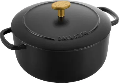 Кастрюля ballarini bellamonte, чугун, антипригарное покрытие, чёрная · арт. fabr 75003-539-0
