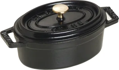 Кастрюля Staub Mini Cocotte, 0,3 л, 11 см, чугун, антипригарное покрытие, чёрная