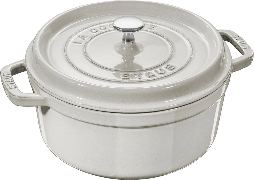 Кастрюля staub la cocotte, чугун, антипригарное покрытие, белая · арт. fabr 40509-471-0