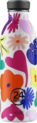 Бутылка для воды 24bottles urban bottle floral, нержавеющая сталь · арт. fabr 1868