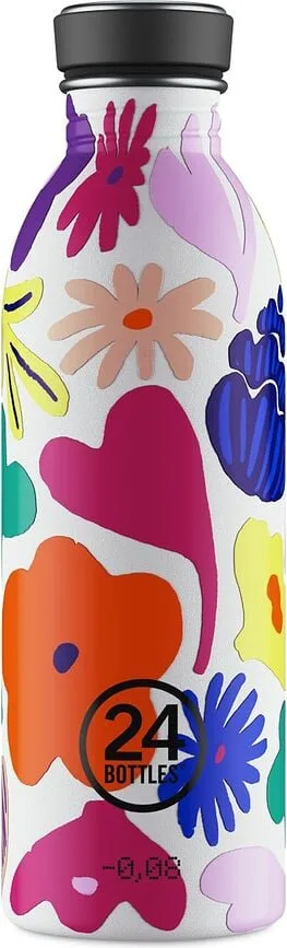 Бутылка для воды 24bottles urban bottle floral, нержавеющая сталь · арт. fabr 1867