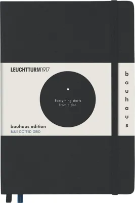 Блокнот Leuchtturm 1917, Bauhaus, A5, в точку, чёрный
