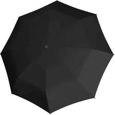 Зонт Doppler Fiber Blackstar, купол 131 см, полиэстер, чёрный