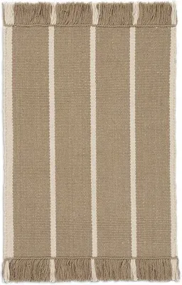 Ковёр Ferm Living Calm Kelim, шерсть, 70 50 см, бежевый