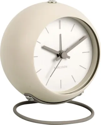 Настольные часы Karlsson Nirvana Globe, металл, 9,5 см, бежевые