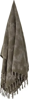 Плед Bloomingville Ginger, хлопок, 125 150 см, зелёный