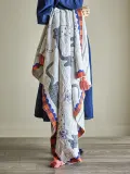 Плед двусторонний Bloomingville Missy, хлопок, 130 160 см, оранжевый — фото 1