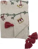 Плед новогодний Bloomingville Yule, хлопок, 130 160 см, разноцветный — фото 1