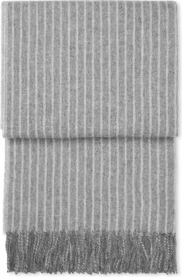 Плед Elvang Stripes, полиэстер, 130 200 см, серый