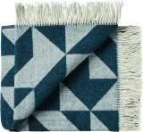 Покрывало Silkeborg Uldspinderi Twist a Twill, шерсть, 130 190 см, зелёный — фото 1