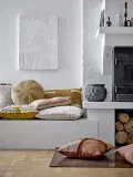 Декоративная подушка Bloomingville, Cea, 45 45 см, хлопок, жёлтая — фото 2