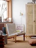 Декоративная подушка Bloomingville, Imi, 40 40 см, хлопок, зелёная — фото 3